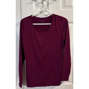 5/$25 Comfort Code Long Sleeve Top Scoop Neck Casual Tee Shirt Small